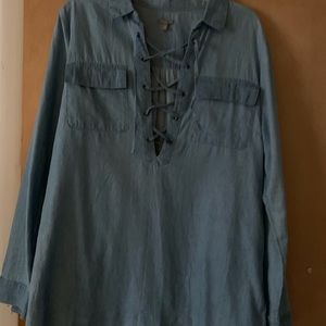 Light blue jean shirt